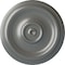 Ekena Millwork Traditional Ceiling Medallion (Fits Canopies up to 2 3/4"), Hand-Painted Silver, 12"OD x 1"P CM12TRSLS - alternate 1